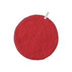 POTHOLDER, ROUND, red