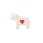 LITTLE HANGINGS, DALA HORSE, white