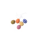 LITTLE HANGINGS, 5-pack, checked eggs