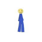THE HAPPY BOOKMARK, electric-blue