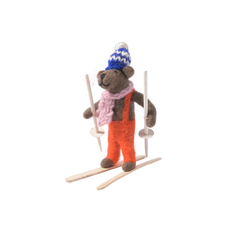 LITTLE HANGINGS, skiing bear, sune