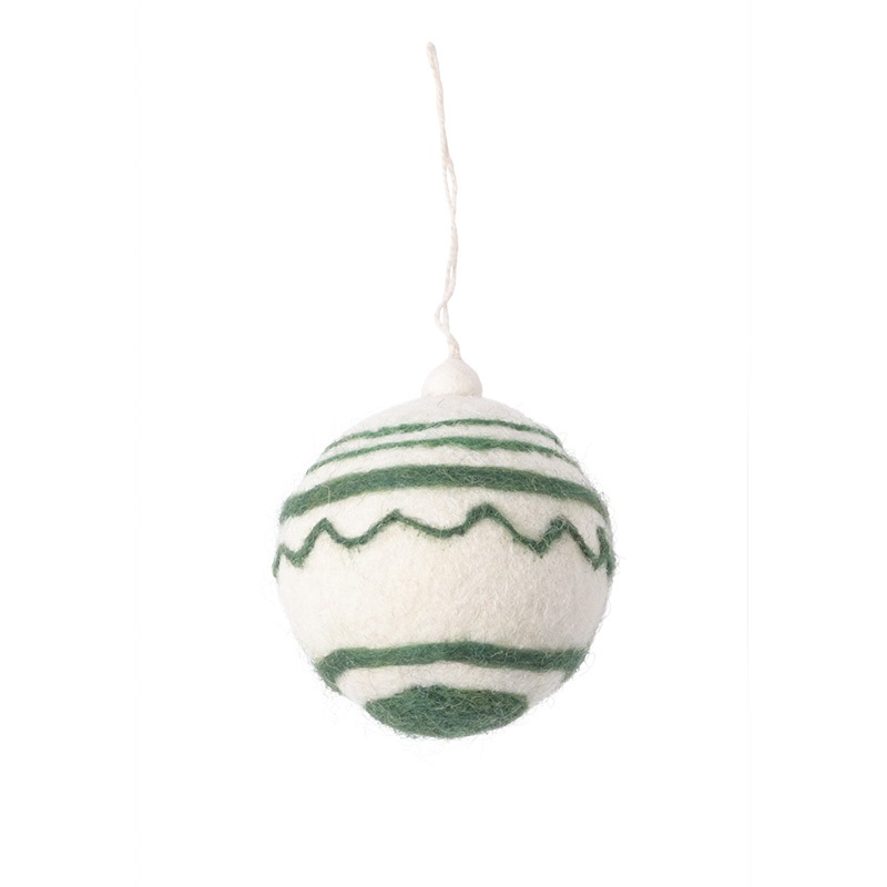 LITTLE HANGINGS, ORNAMENT, CLASSIC, white/green