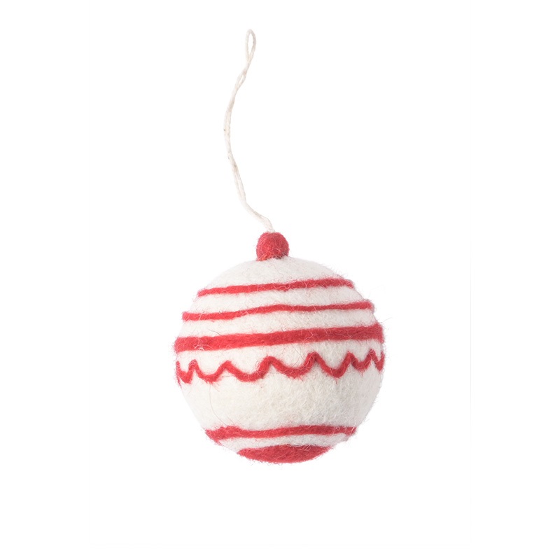 LITTLE HANGINGS, ORNAMENT, CLASSIC, white/red