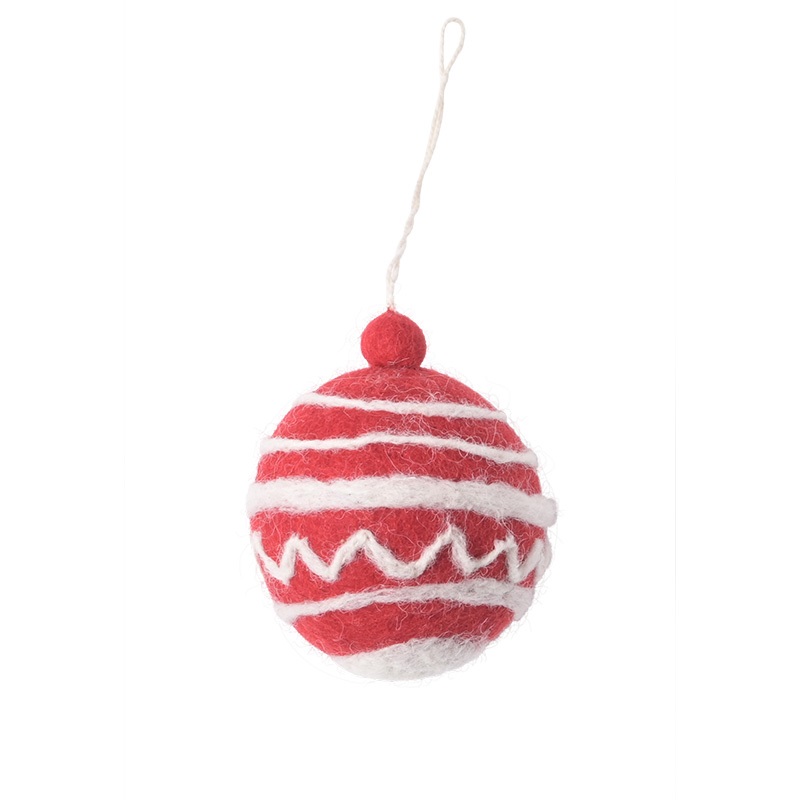 LITTLE HANGINGS, ORNAMENT, CLASSIC, red/white