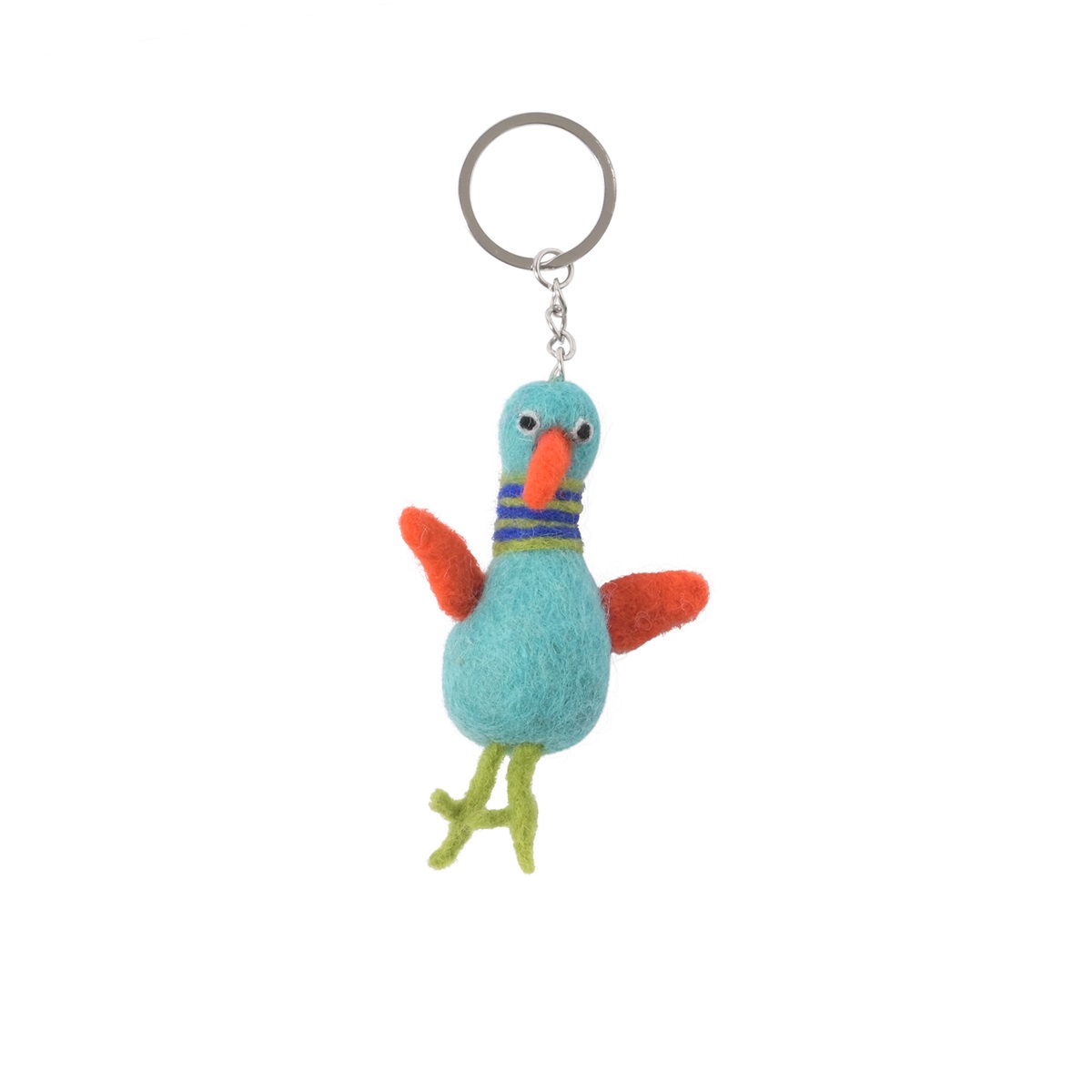 KEYCHAIN, FUNKY BIRDS, S, turquoise