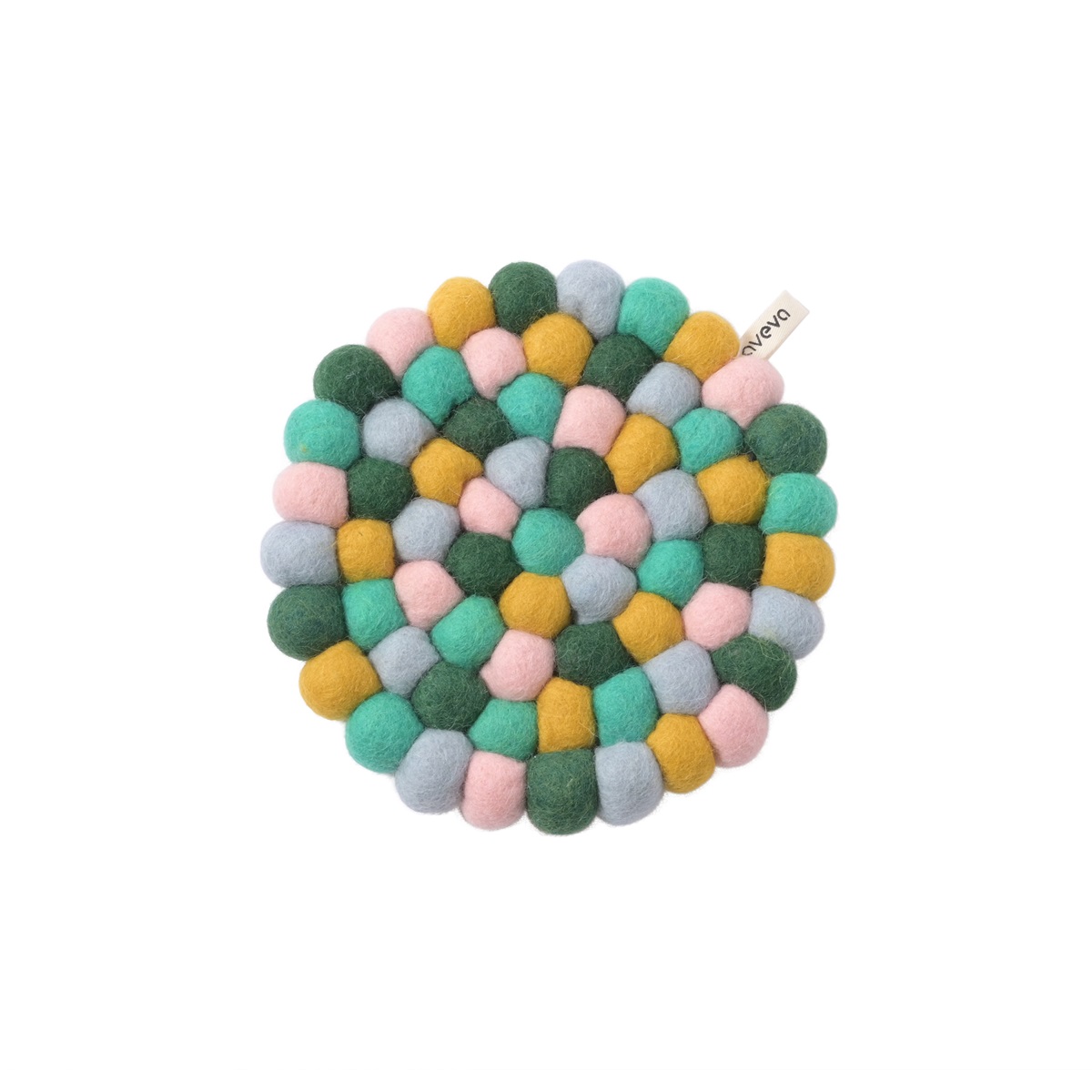 TRIVET, ROUND, emerald