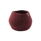 FLOWER POT 16, L, burgundy