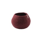 FLOWER POT 16, M, burgundy