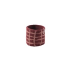 FLOWER POT 25, M, THIN-CHECKED, burgundy