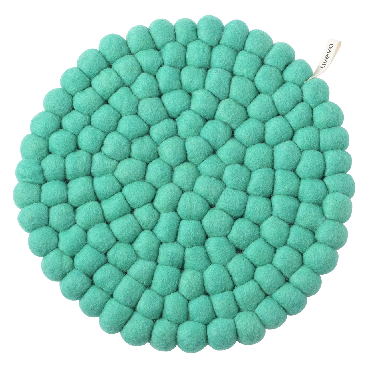 TRIVET, ROUND, L, green